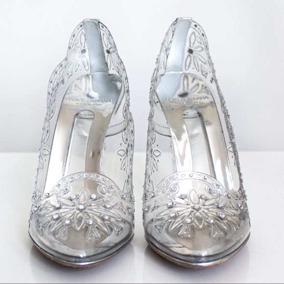 $1800 Dolce&Gabbana Cinderella Clear Plexi Shoes - Picture 7 of 16
